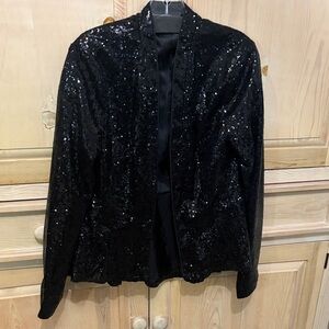 Bagatelle Black Sequin Blazer